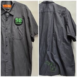Perrin Brewing Co. 98 Problems IPA Beer Red Kap work mechanic shirt XL mens